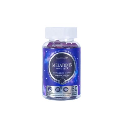 Health Fusion MELATONIN 5-HTP Sleep Revitalize Gummy Food Supplements | 60 Vegan Gummies | Sugar-Free