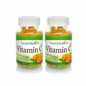 Health Fusion | Vitamin C Boosting Duo Bundle | 180 Gummies | Ascorbic Acid 100-Vitamin-c | Halal Vegan Gluten-Free | Kids & Adults