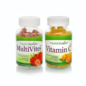 [Health Boost Duo] MultiVites + Vitamin C | Complete Immunity Boosting Duo | 90+90 Vegan Gummies | Multivitamins & Minerals for Kids & Adults