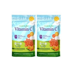 Vitamin C Immunity Travel Pack of 2 | 30 Gummies | Halal Vegan Gluten-Free | Pouch for Kids