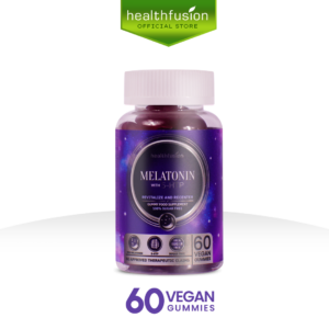 Health Fusion MELATONIN 5-HTP Sleep Revitalize Gummy Food Supplements | 60 Vegan Gummies | Sugar-Free